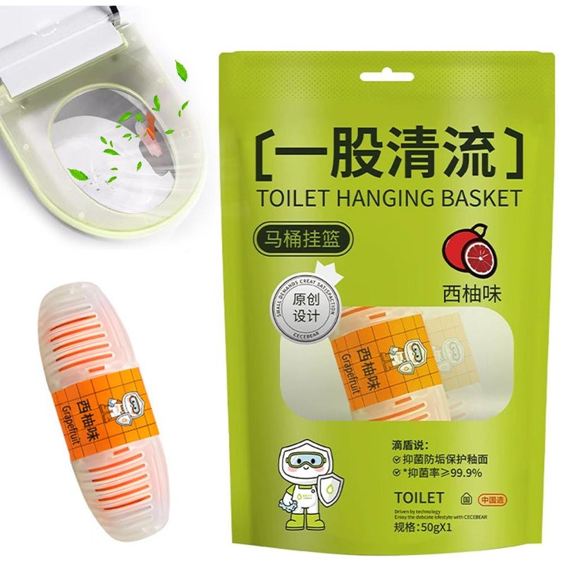 Toilet cleaner with upgraded deodorizing and fragrance, featuring a refreshing lime scent. Say goodbye to toilet brushes – eliminate odors and inhibit bacteria.